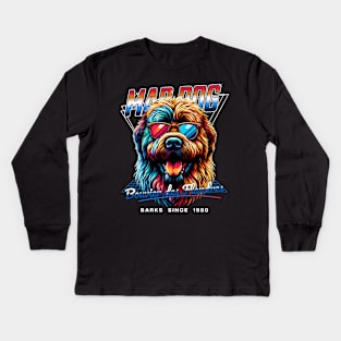 Mad Dog Bouvier des Flandres Dog Kids Long Sleeve T-Shirt